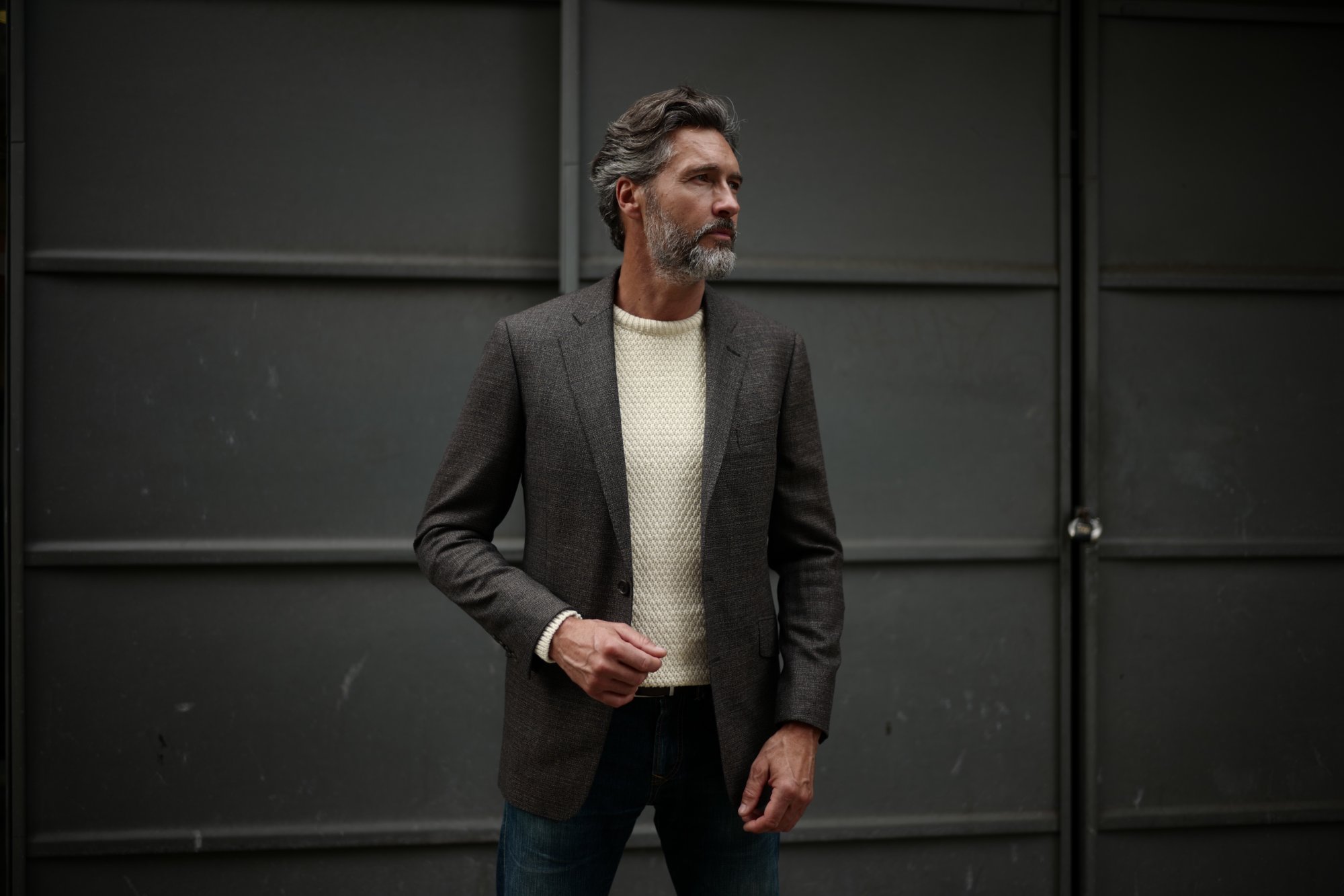 Sports jacket and knitwear